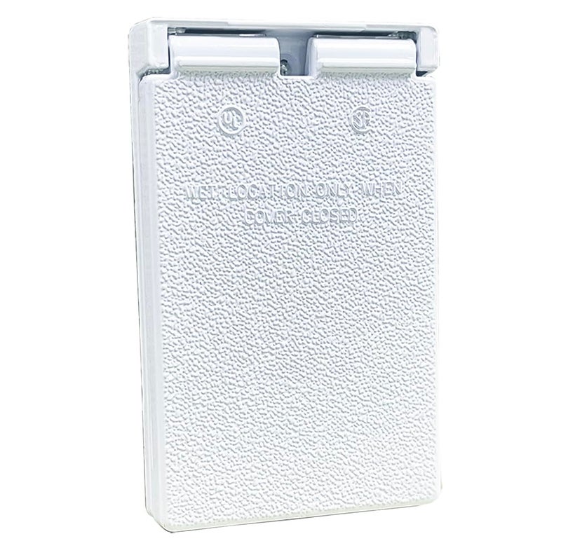 Sigma Electric, White Sigma Engineered Solutions, 14248WH 1-Gang Vertical GFCI Weatherproof Cover, No Size - Image 2